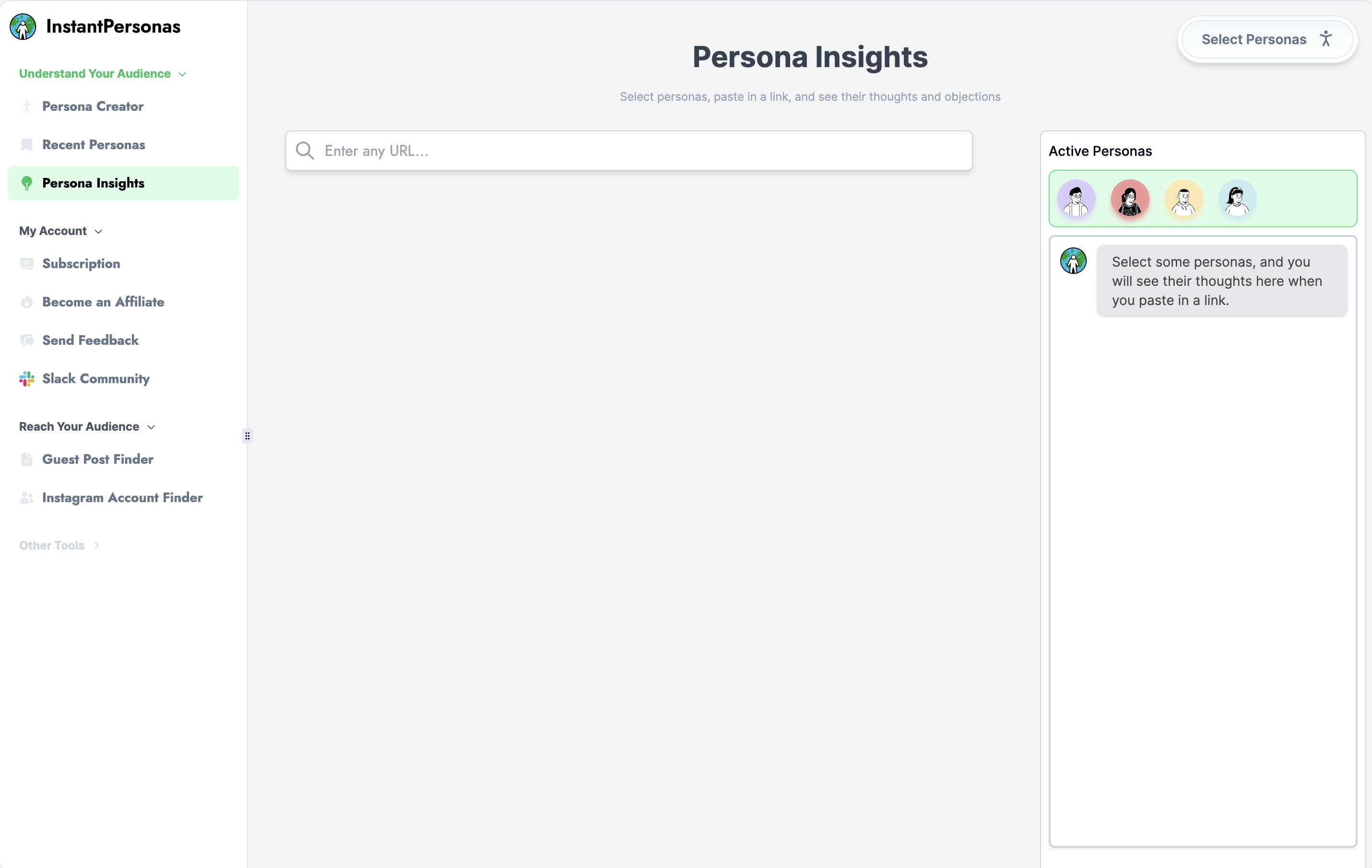 Instant Personas Blog with Real Time Insights